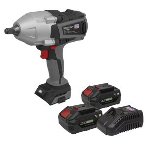 Sealey CP20VXIWKIT1 Premier SV20 Series Brushless Cordless Impact Wrench Kit 20V 4Ah - 2 Batteries - additional view 8