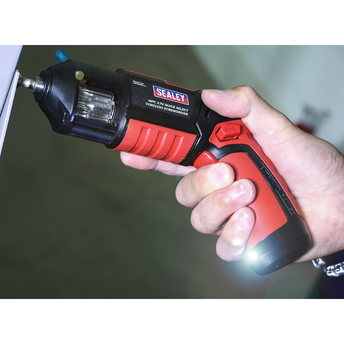 Sealey CP36MS Cordless Quick Select Screwdriver 3.7V 14pc - additional view 5