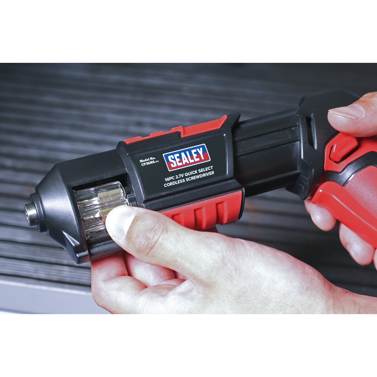 Sealey CP36MS Cordless Quick Select Screwdriver 3.7V 14pc - additional view 6
