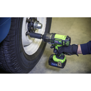 Sealey 2001LEHVCOMBO Trolley Jack & Cordless Impact Wrench Combo - Green - additional view 10