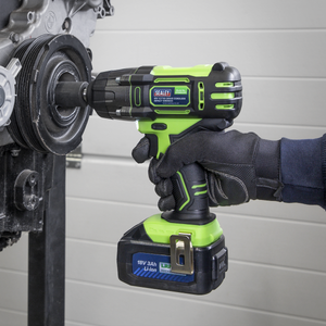 Sealey 2001LEHVCOMBO Trolley Jack & Cordless Impact Wrench Combo - Green - additional view 4