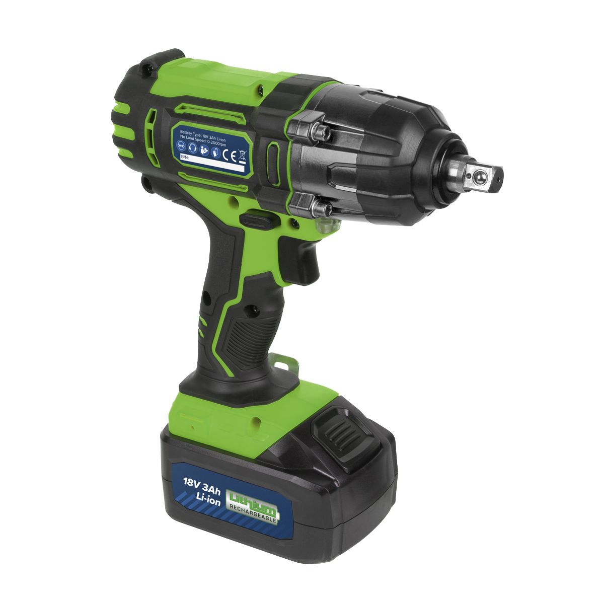 Sealey 2001LEHVCOMBO Trolley Jack & Cordless Impact Wrench Combo - Green - additional view 6