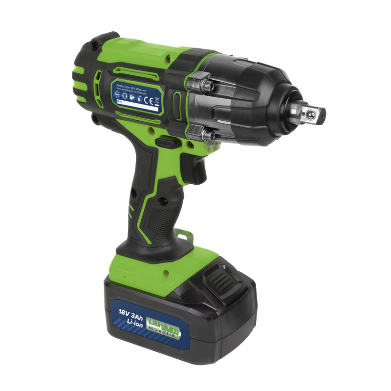 Sealey 2001LEHVCOMBO Trolley Jack & Cordless Impact Wrench Combo - Green - additional view 6