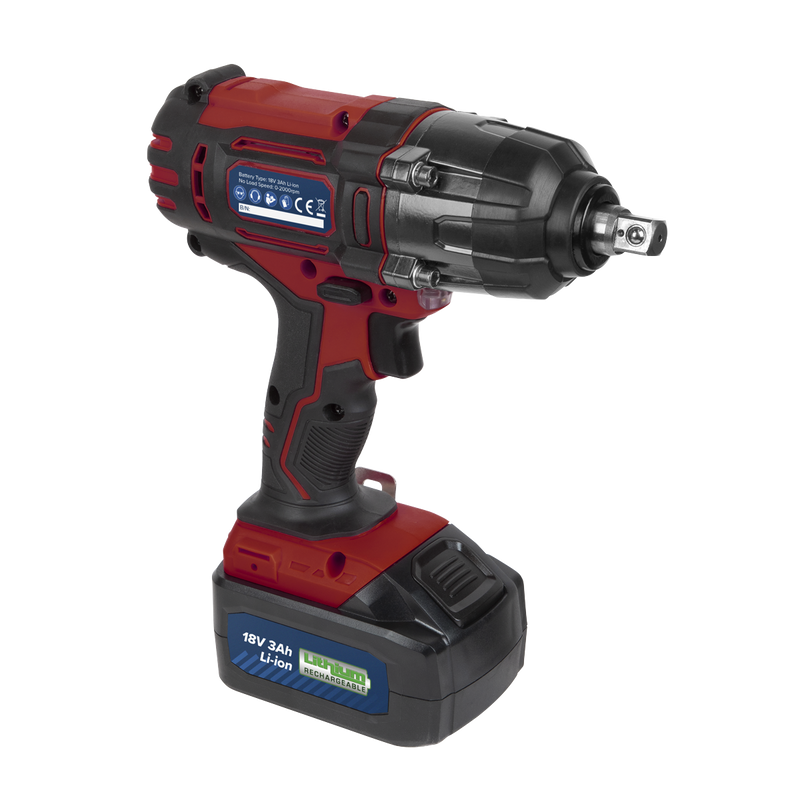 Sealey 2001LERECOMBO Trolley Jack & Cordless Impact Wrench Combo - Red - additional view 4
