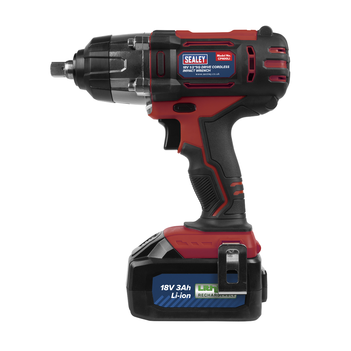 Sealey 2001LERECOMBO Trolley Jack & Cordless Impact Wrench Combo - Red - additional view 5