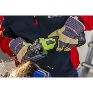 Sealey CP401LIHV 115mm Cordless Angle Grinder 18V 3Ah - Green - additional view 3