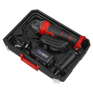 Sealey CP401LI 115mm Cordless Angle Grinder 18V 3Ah - Red - additional view 7