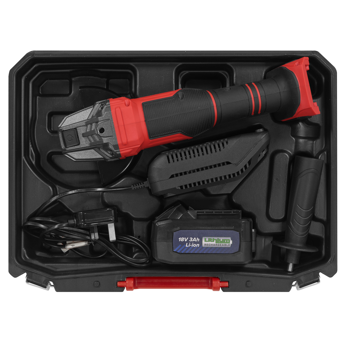 Sealey CP401LI 115mm Cordless Angle Grinder 18V 3Ah - Red - additional view 15