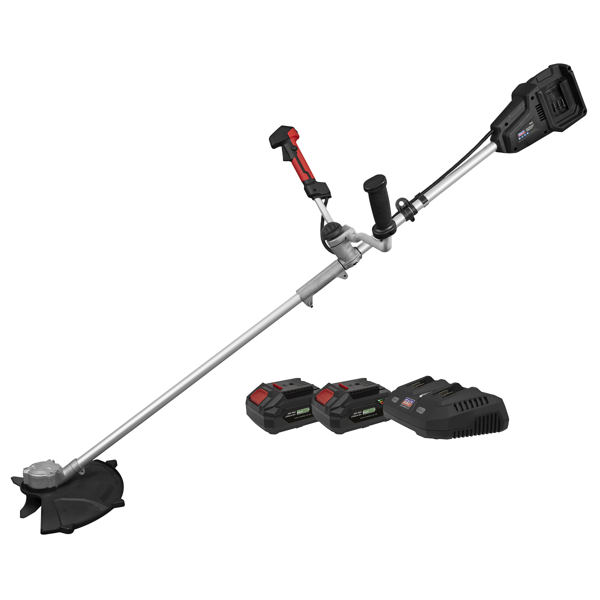 Sealey CP40VBCKIT Cordless Brush Cutter & Trimmer Kit 40V 4Ah SV20 Series 35cm