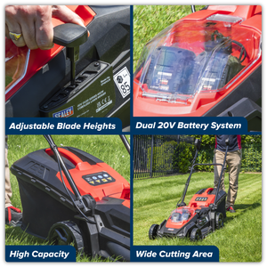 Sealey CP40VLMKIT Cordless Lawn Mower Kit 40V 4Ah SV20 Series 40cm - additional view 17
