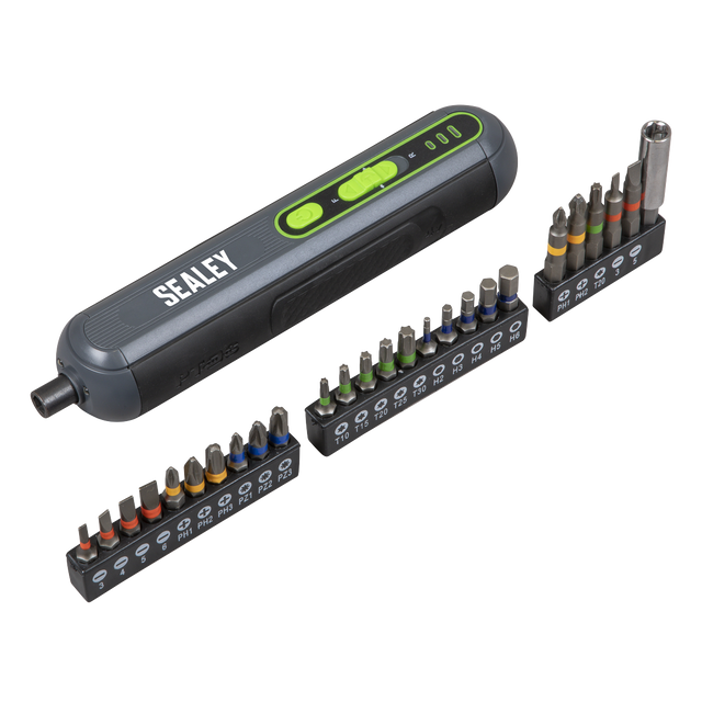 Sealey CP4VSD Cordless Screwdriver Set 4V 26pc