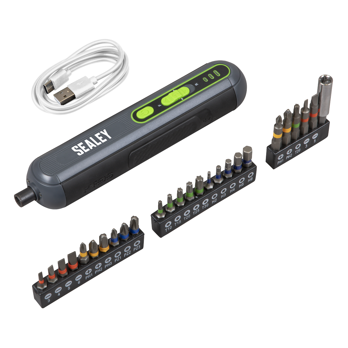 Sealey CP4VSD Cordless Screwdriver Set 4V 26pc - additional view 5