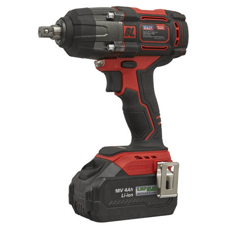 Sealey CP650LI 1/2"Sq Drive Cordless Brushless Impact Wrench 18V 4Ah