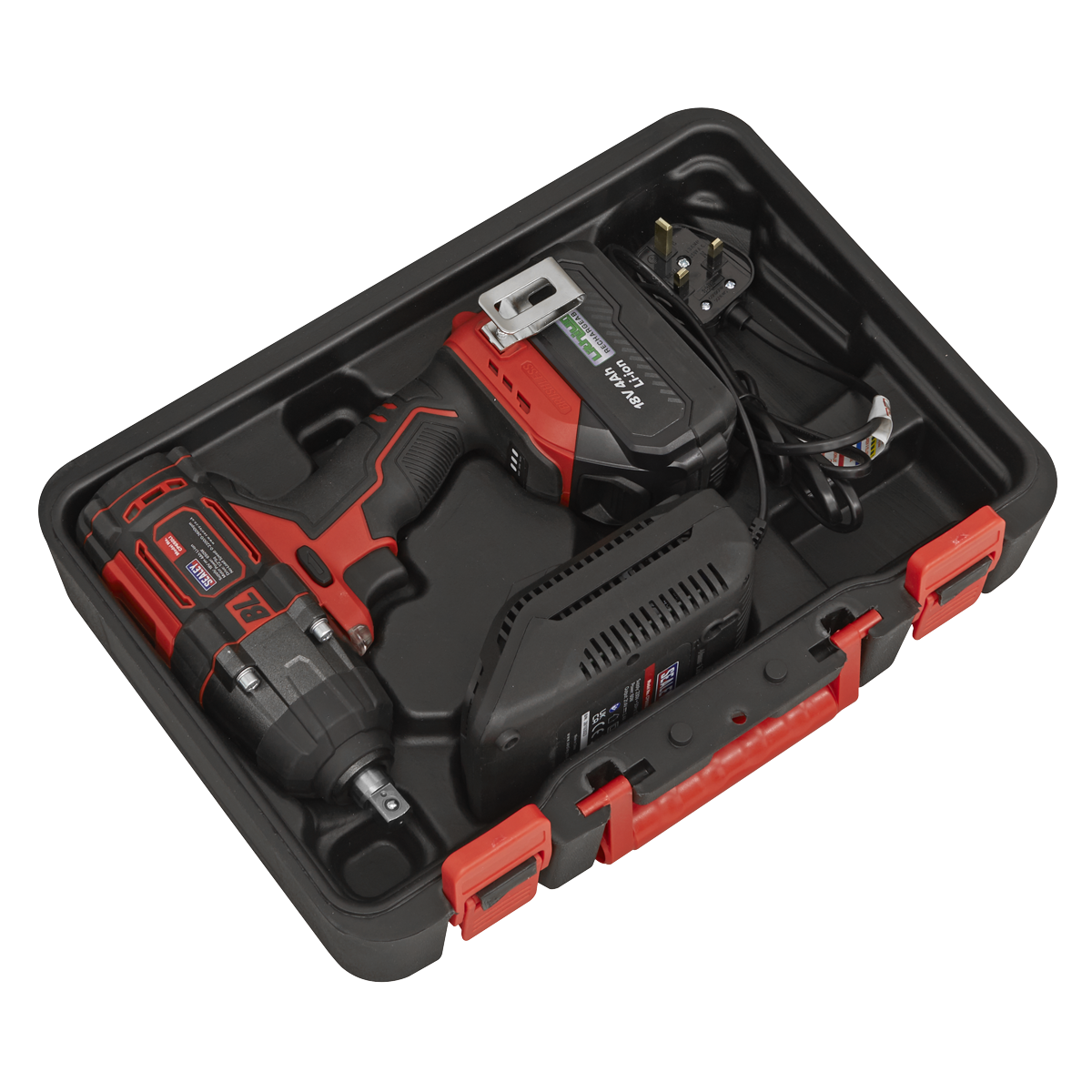 Sealey CP650LI 1/2"Sq Drive Cordless Brushless Impact Wrench 18V 4Ah - additional view 9