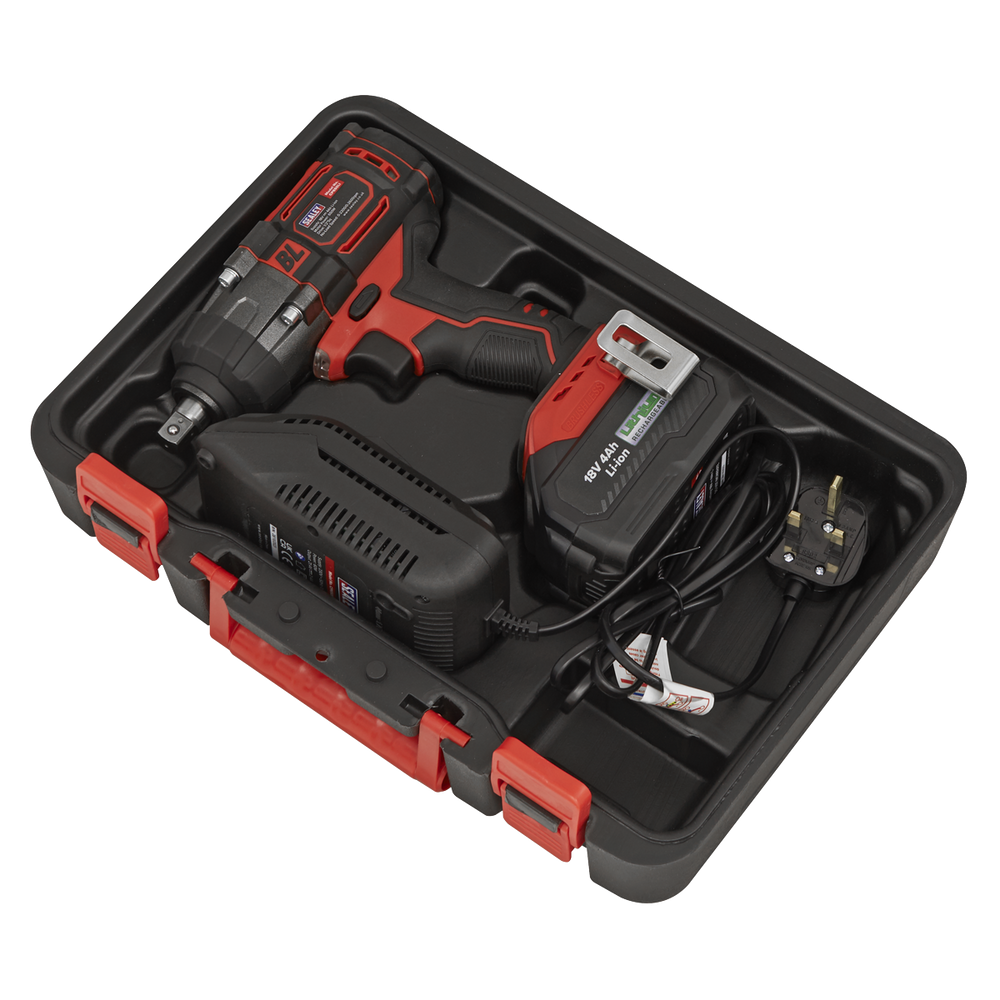 Sealey CP650LI 1/2"Sq Drive Cordless Brushless Impact Wrench 18V 4Ah - additional view 10