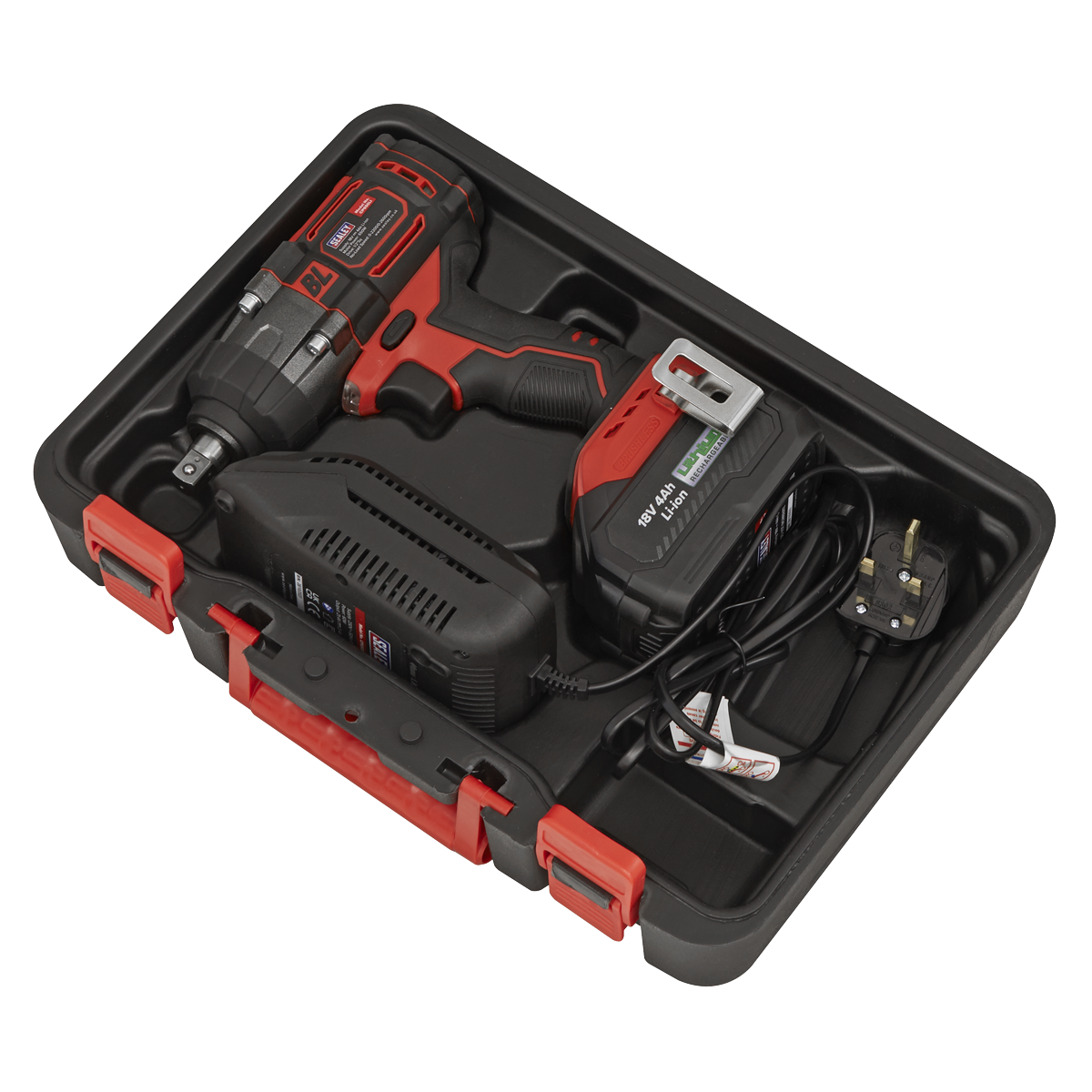 Sealey CP650LI 1/2"Sq Drive Cordless Brushless Impact Wrench 18V 4Ah - additional view 10