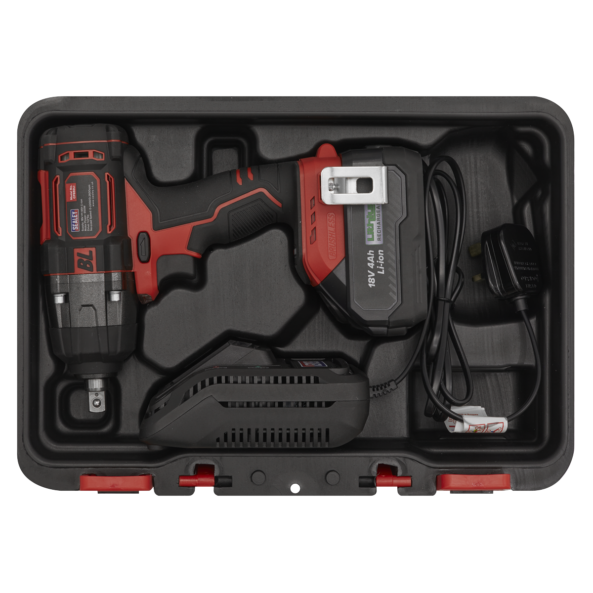 Sealey CP650LI 1/2"Sq Drive Cordless Brushless Impact Wrench 18V 4Ah - additional view 11