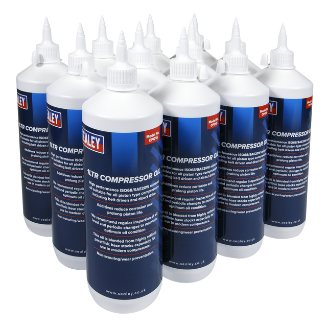 Sealey CPO/1 Compressor Oil 1L - Pack of 12