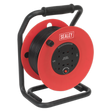 Sealey CR50/1.5 50m Heavy-Duty Cable Reel with Thermal Trip 4 x 230V
