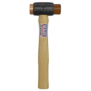 Sealey CRF15 Premier Copper/Rawhide Faced Hammer with Hickory Shaft 1.5lb - additional view 2