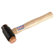 Sealey CRF25 Premier Copper/Rawhide Faced Hammer with Hickory Shaft 2.25lb