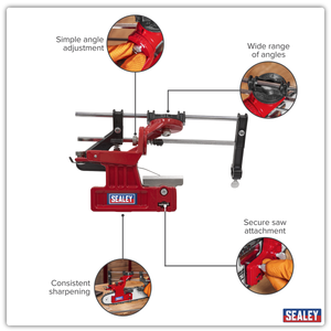 Sealey CS02 Bar Mounted Chainsaw Chain Sharpening Guide - additional view 3