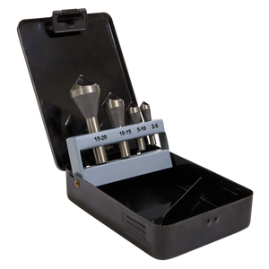 Sealey CSSET4O 90° Slotted Deburring Countersink Drill Bit Set 4pc