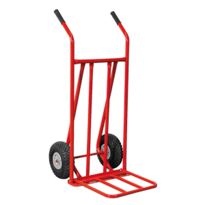 Sealey CST800 Folding Sack Truck with Pneumatic Tyres 150kg Capacity