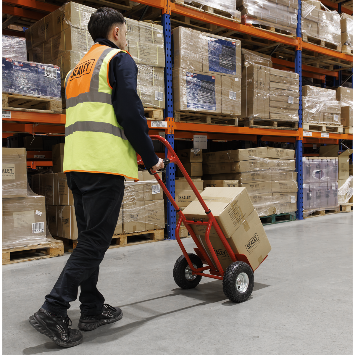 Sealey CST801 Folding Sack Truck with Pneumatic Tyres 200kg Capacity - additional view 12