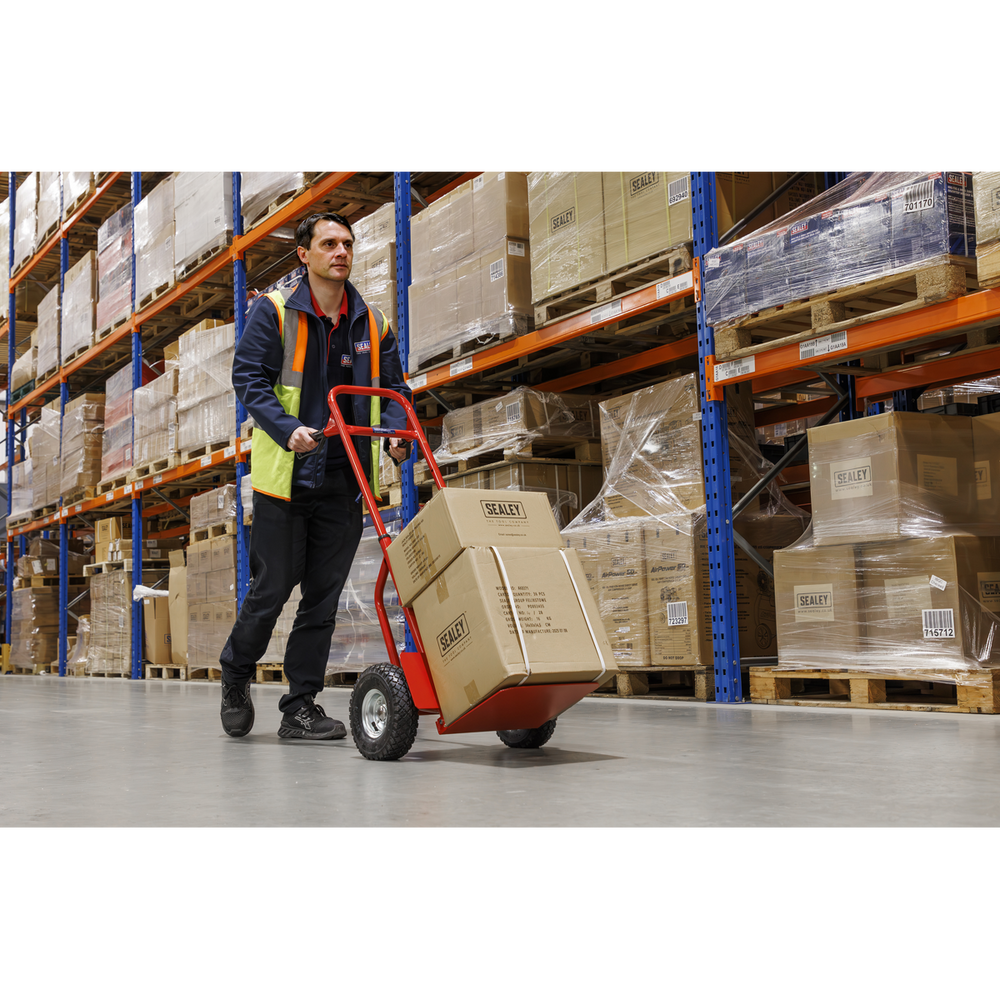 Sealey CST801 Folding Sack Truck with Pneumatic Tyres 200kg Capacity - additional view 4