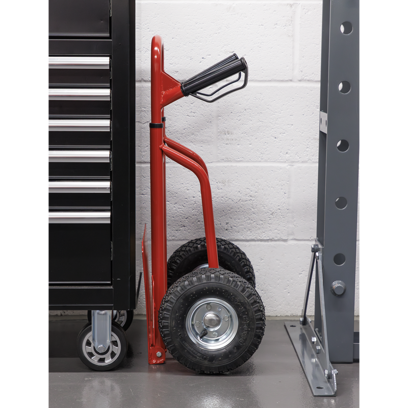 Sealey CST801 Folding Sack Truck with Pneumatic Tyres 200kg Capacity - additional view 7