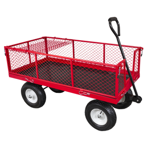 Sealey CST806 Platform Truck with Sides Pneumatic Tyres 350kg Capacity - additional view 6