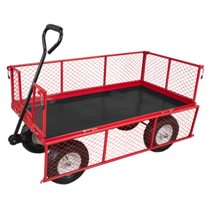Sealey CST806 Platform Truck with Sides Pneumatic Tyres 350kg Capacity - additional view 7