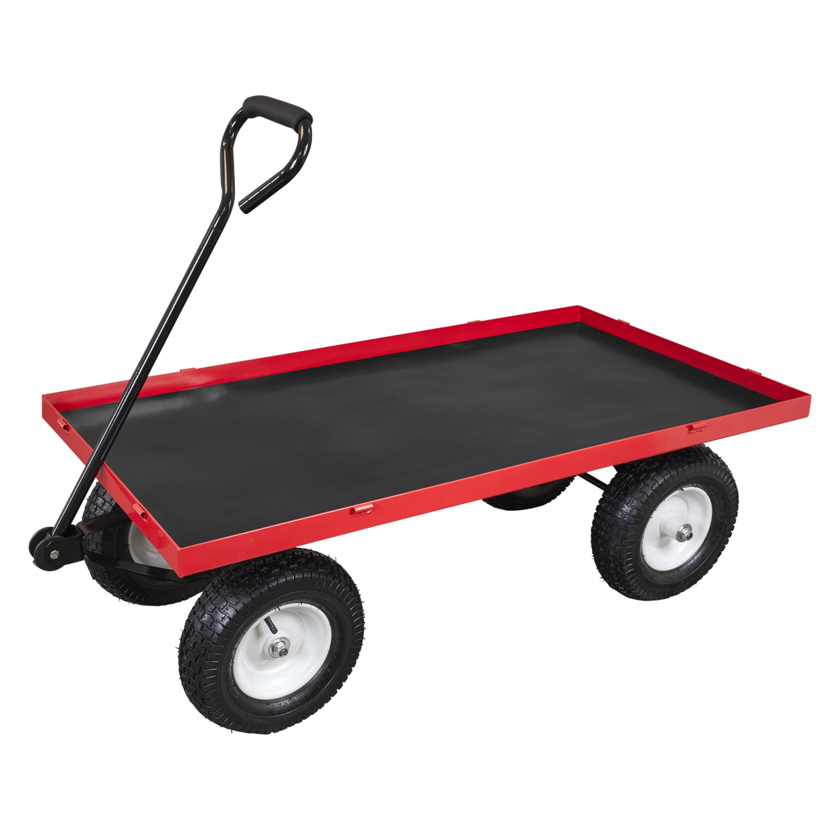 Sealey CST806 Platform Truck with Sides Pneumatic Tyres 350kg Capacity - additional view 8