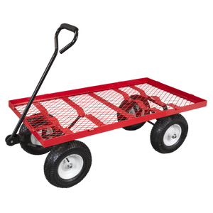 Sealey CST806 Platform Truck with Sides Pneumatic Tyres 350kg Capacity - additional view 9