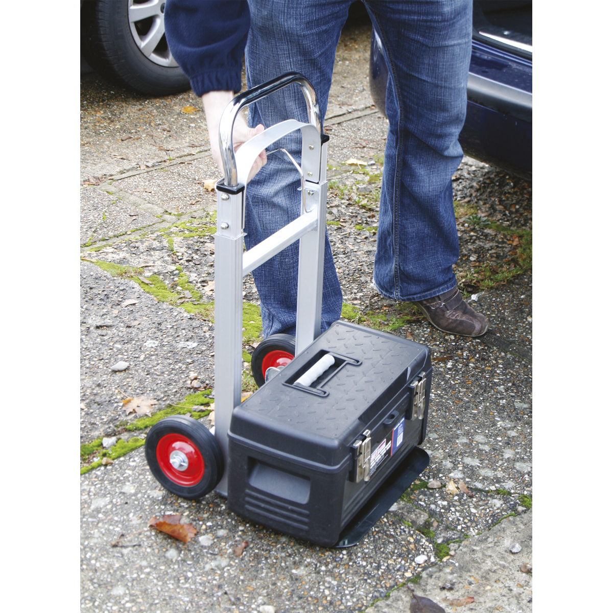 Sealey CST980 Aluminium Folding Sack Truck 90kg Capacity - additional view 4
