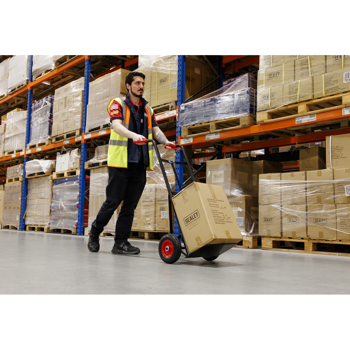 Sealey CST983HD Premier Heavy-Duty Sack Truck with PU Tyres 200kg Capacity - additional view 7