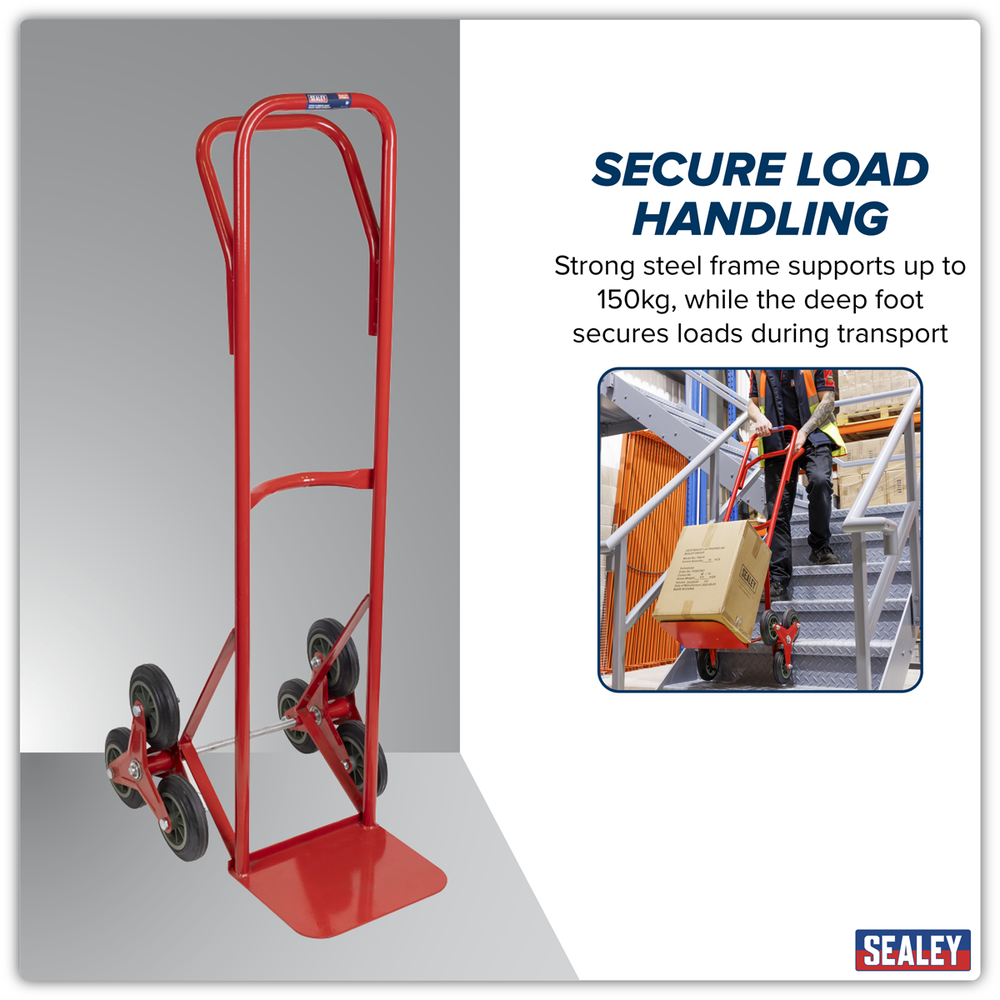 Sealey CST985 Stair Climbing Sack Truck with Solid Tyres 150kg Capacity - additional view 3