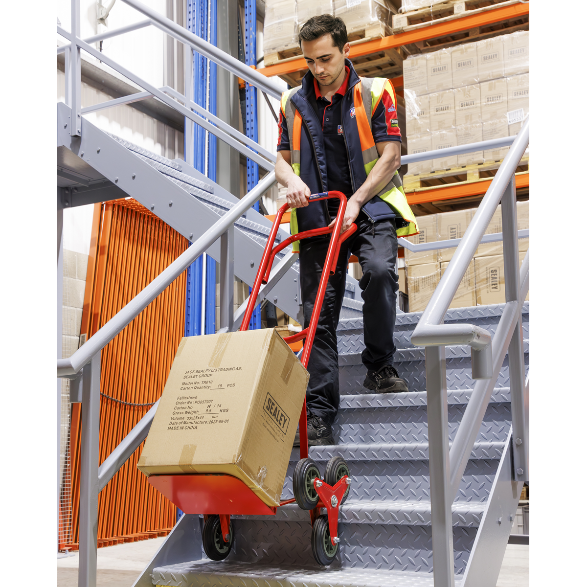Sealey CST985 Stair Climbing Sack Truck with Solid Tyres 150kg Capacity - additional view 2