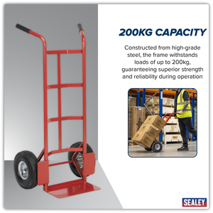 Sealey CST986 Sack Truck with Pneumatic Tyres 200kg Capacity - additional view 8