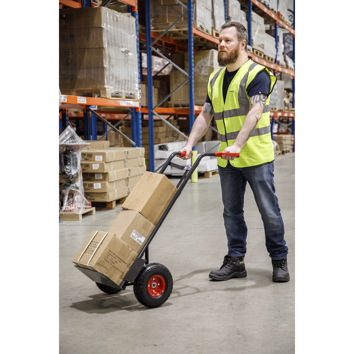 Sealey CST986HD Premier Heavy-Duty Sack Truck with PU Tyres 250kg Capacity - additional view 3