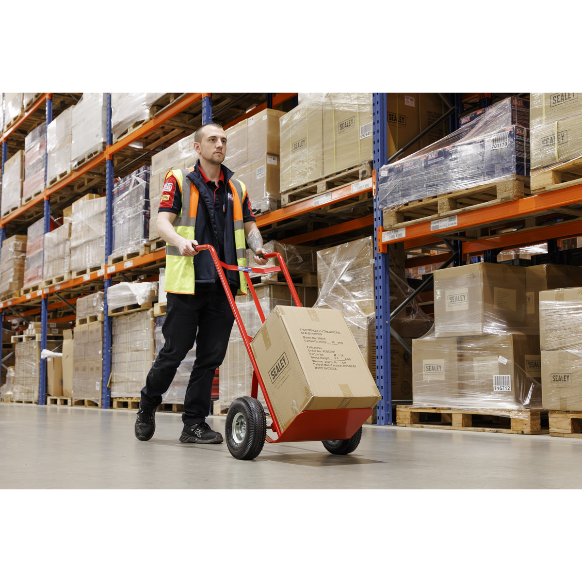 Sealey CST987 Sack Truck with Pneumatic Tyres 200kg Capacity - additional view 2