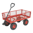 Sealey CST997 Platform Truck with Removable Sides & Pneumatic Tyres 200kg Capacity