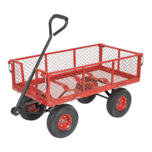 Sealey CST997 Platform Truck with Removable Sides & Pneumatic Tyres 200kg Capacity