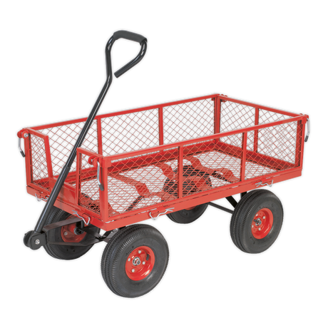 Sealey CST997 Platform Truck with Removable Sides & Pneumatic Tyres 200kg Capacity