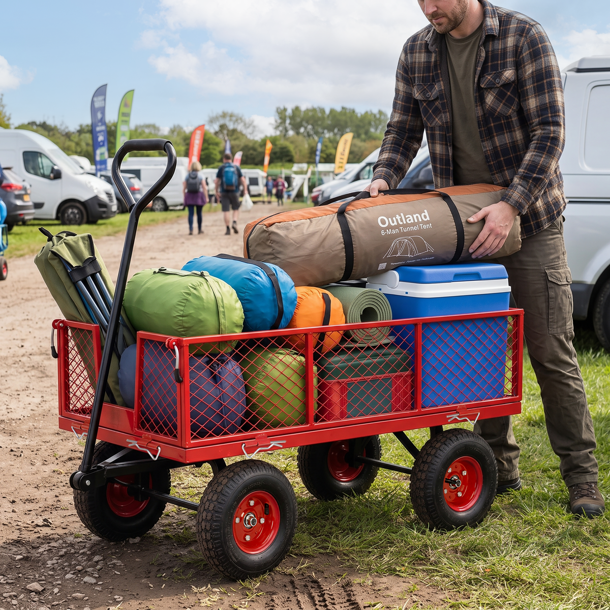 Sealey CST997 Platform Truck with Removable Sides & Pneumatic Tyres 200kg Capacity - additional view 8