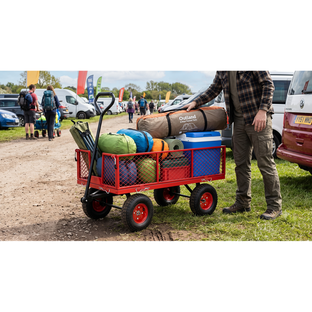 Sealey CST997 Platform Truck with Removable Sides & Pneumatic Tyres 200kg Capacity - additional view 3