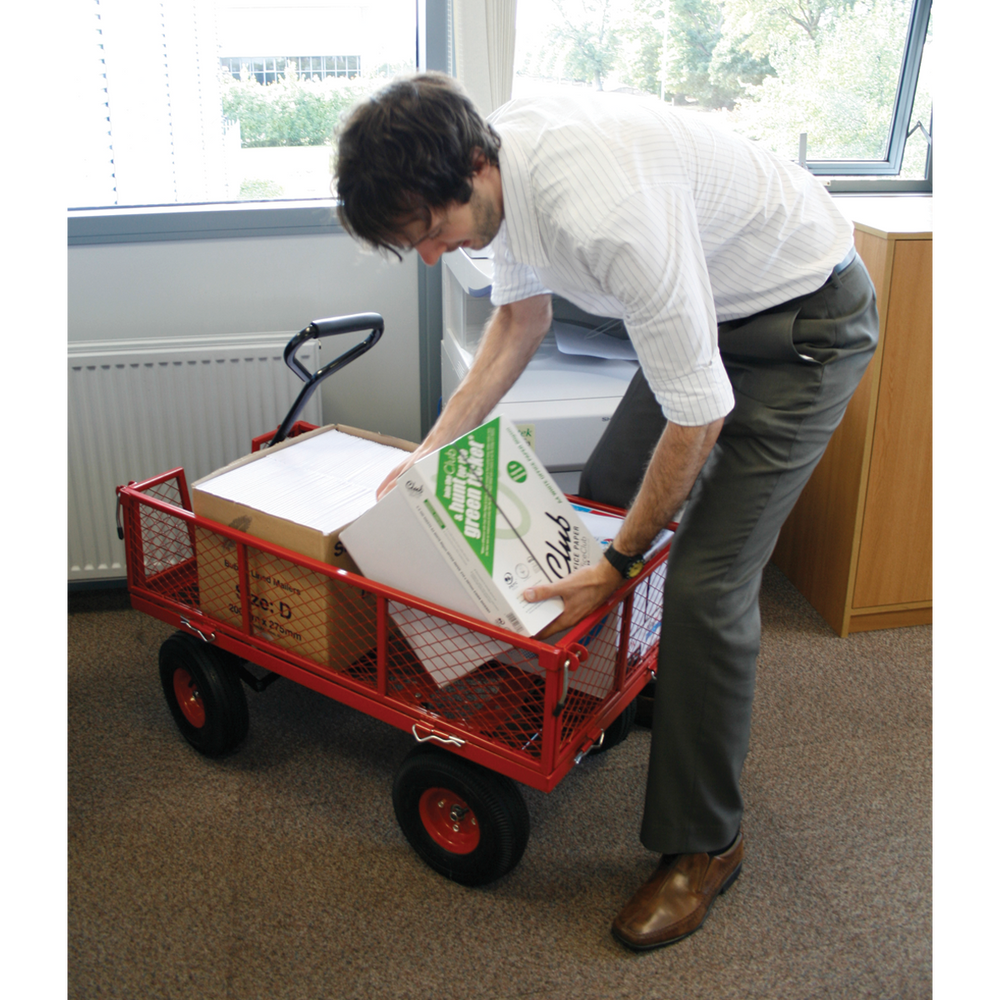 Sealey CST997 Platform Truck with Removable Sides & Pneumatic Tyres 200kg Capacity - additional view 4