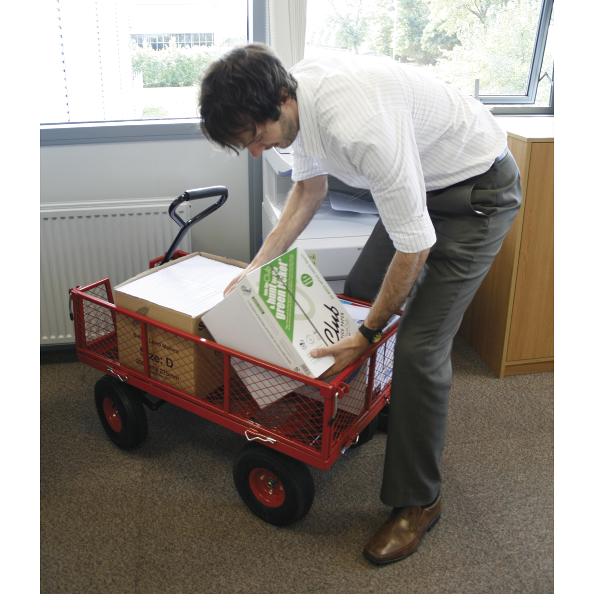 Sealey CST997 Platform Truck with Removable Sides & Pneumatic Tyres 200kg Capacity - additional view 4