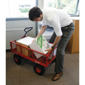 Sealey CST997 Platform Truck with Removable Sides & Pneumatic Tyres 200kg Capacity - additional view 4